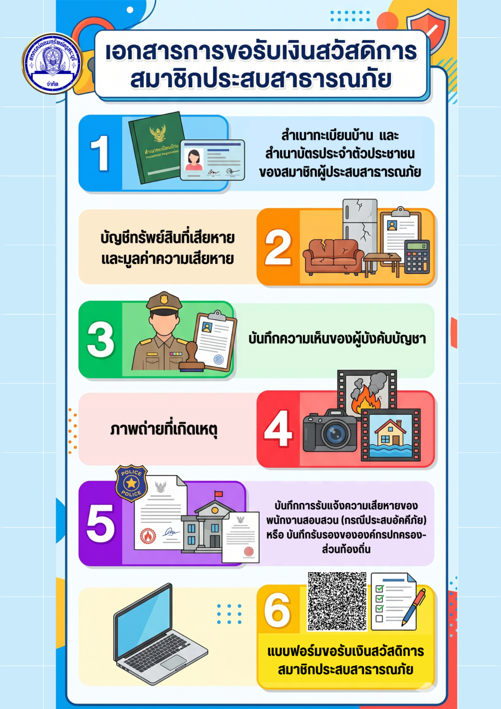 สวัสดิการสาธารณภัย-เอกสาร