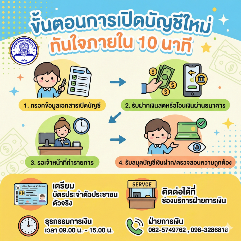 เปิดบัญชีเงินฝาก
